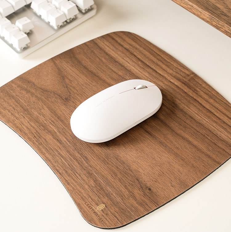 Creative Wooden Tree Bark Mouse Pad - WoodOrganize